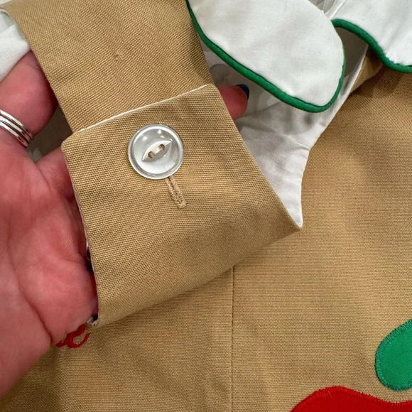 Vintage Boy’s Jon Jon School “Rotten to the Core” Apple Embroidered Romper - Picture 5 of 9